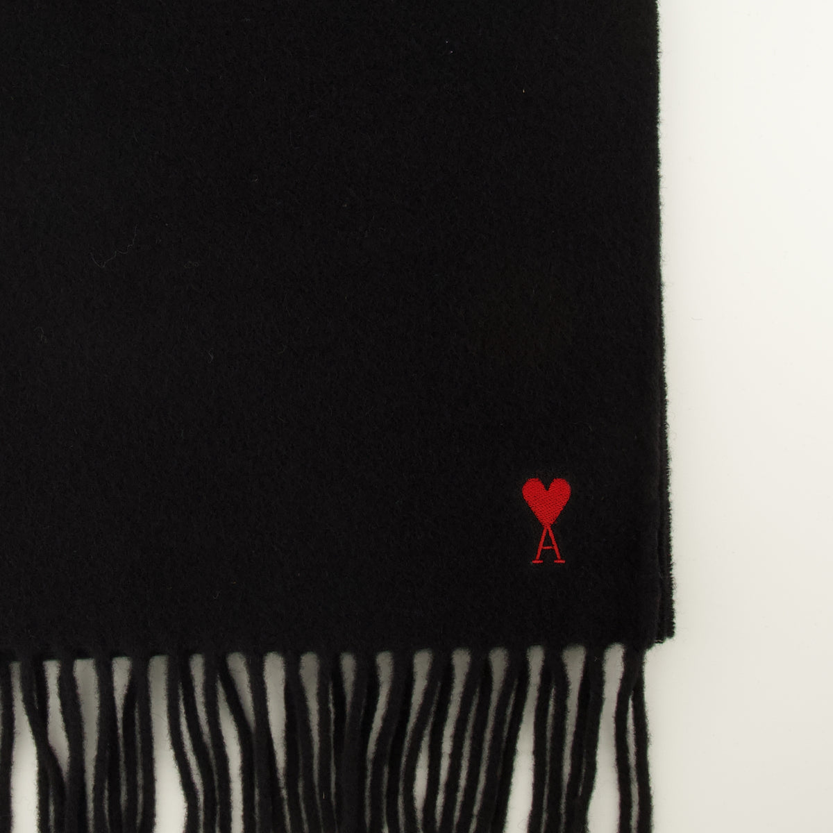 Écharpes, foulards et gants Écharpe noir en laine Ami PARIS Noir Unisexe