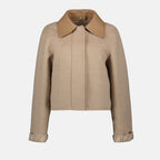 Jaquetas Blouson en laine Fendi Bege Femme