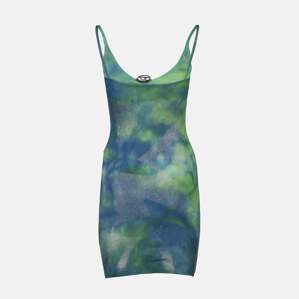 Kleider M-Isma Metallic Dress Diesel Grün Femme