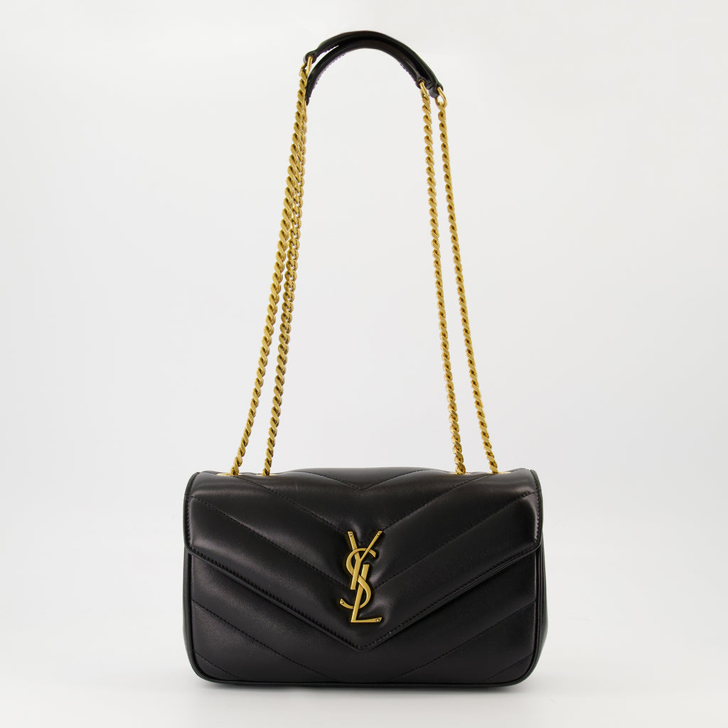 Sacs à main et épaule Loulou Kleine Schwarze Tasche Saint Laurent Noir Femme