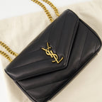 Sacs à main et épaule 루루 스몰 블랙 백 Saint Laurent Noir Femme