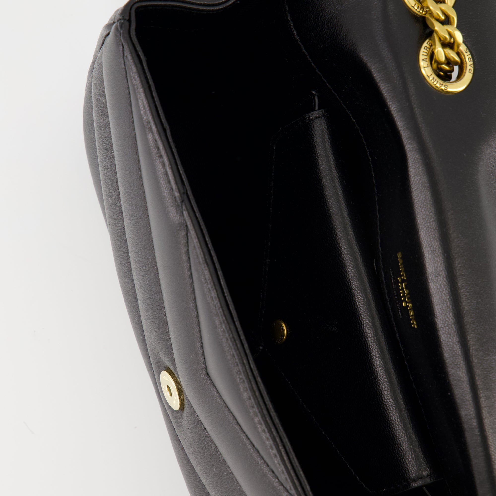 Sacs à main et épaule Loulou Medium Black Bag Saint Laurent Noir Femme