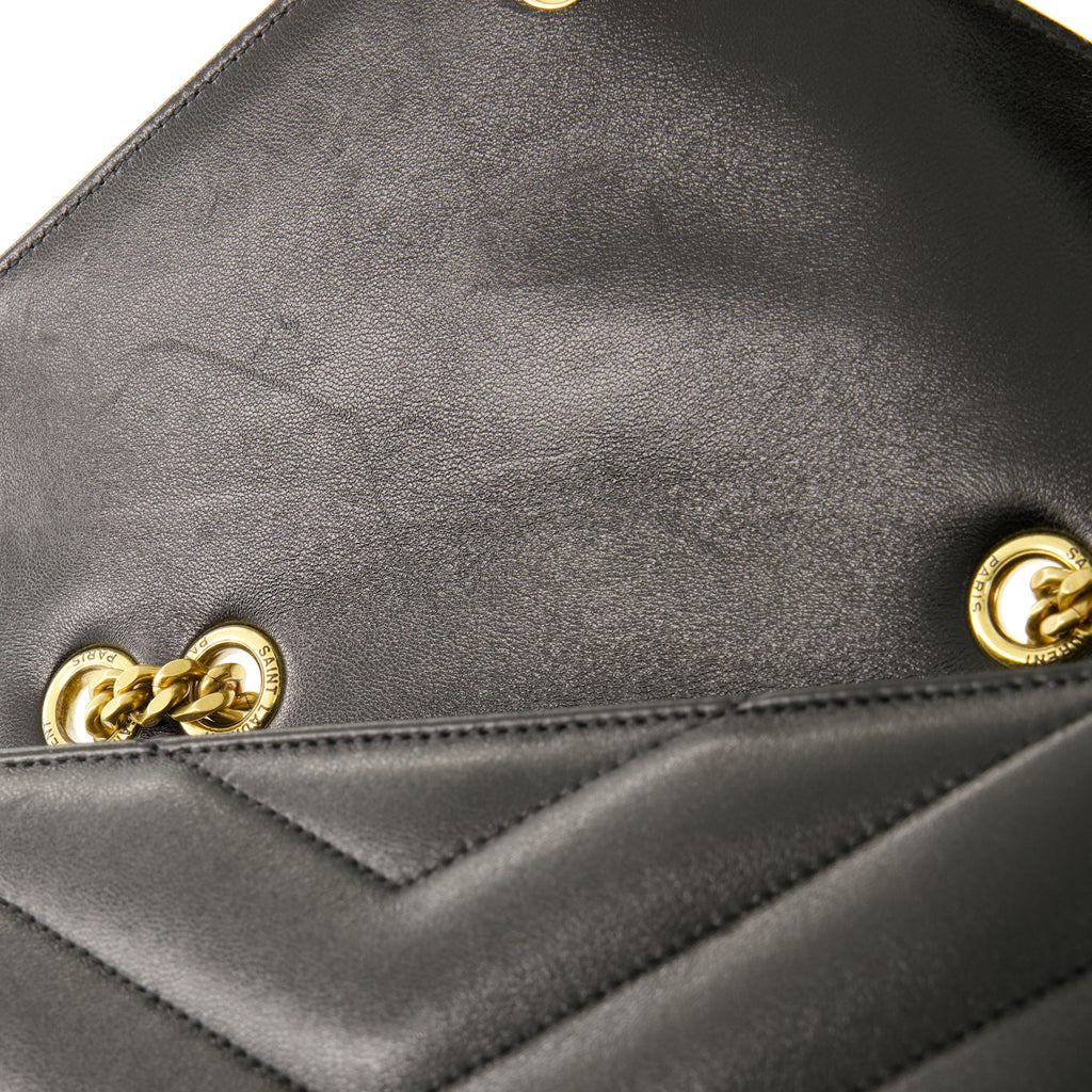 Sacs à main et épaule Borsa Media Nera Loulou Saint Laurent Noir Femme