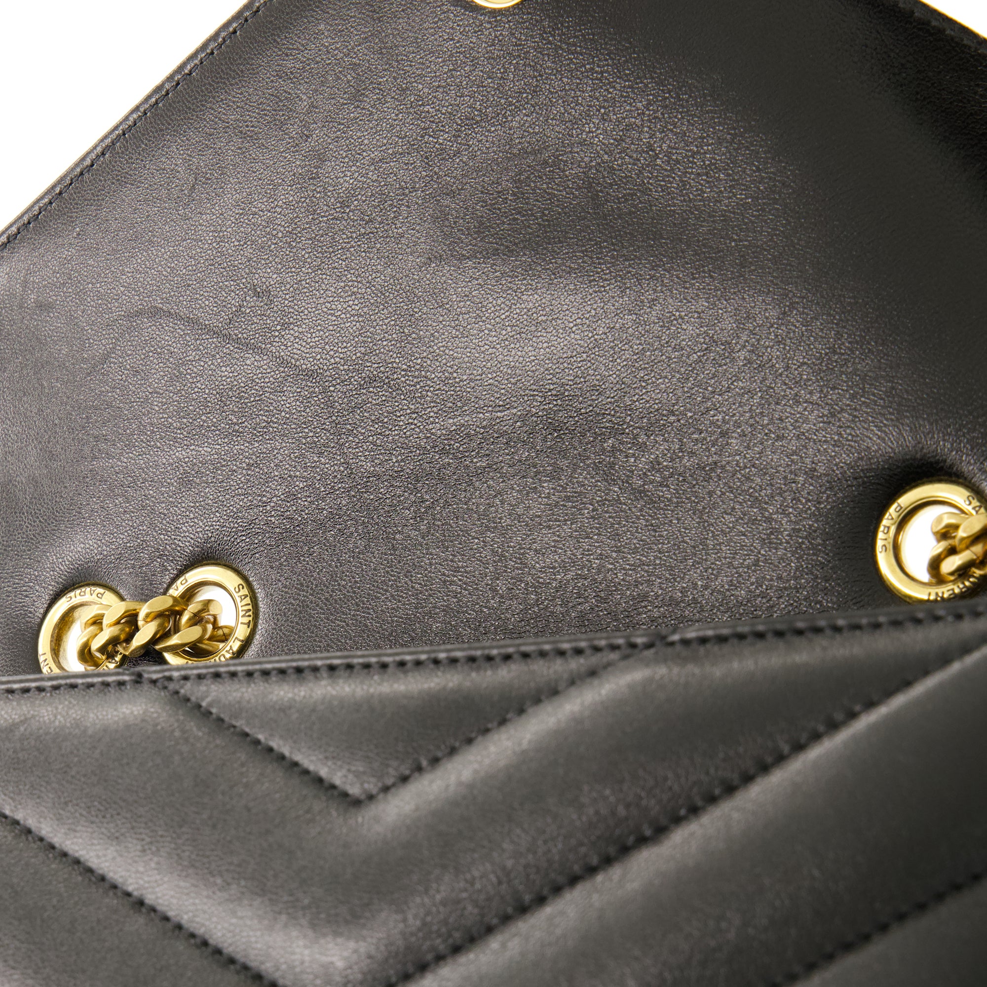 Sacs à main et épaule Loulou Medium Black Bag Saint Laurent Noir Femme