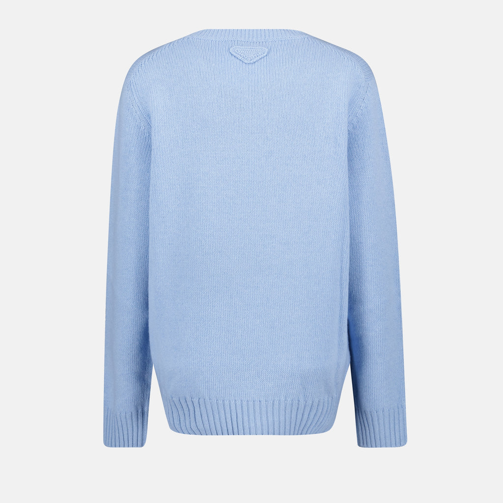Maglieria Pull en laine Prada Blu Femme