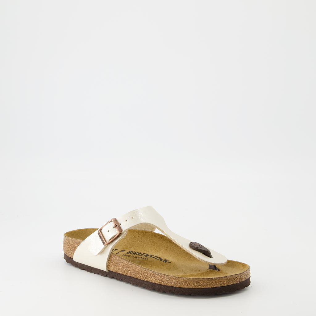 Offene schuhe Gizeh Flip-Flops Birkenstock Weiß Femme