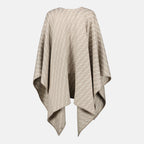 Image de l'article Poncho en laine et soie beige de la marque Fendi pour Femme - Saison Printemps-Été 2026 - Vue de Dos