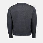Maille Pull Ami de coeur rouge Ami PARIS Gris Unisexe
