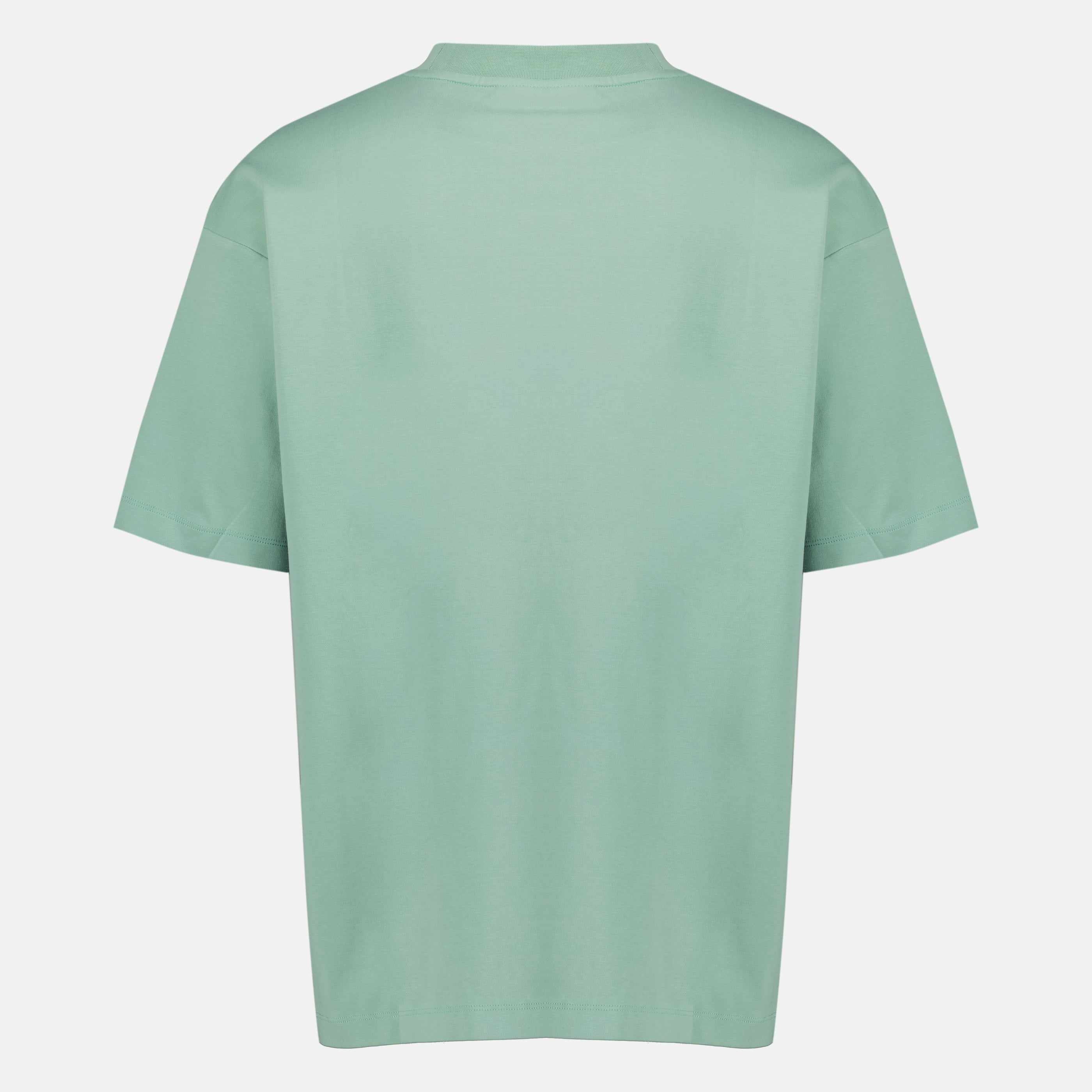 Imagem da t-shirt verde com slogan de palmeira da marca Drole De Monsieur para homem - Época Primavera-Verão 2026 - Vista Traseira