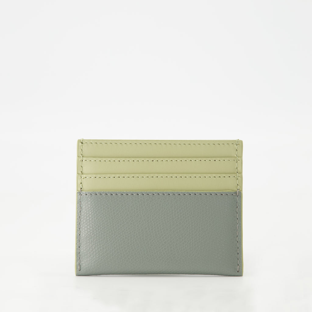スモールレザーグッズ FFダイヤモンドカードホルダー Fendi 緑 Femme