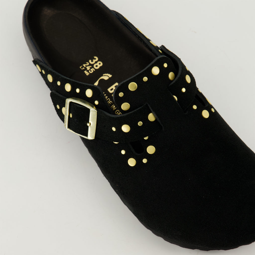 Chaussures ouvertes Mules Boston Birkenstock Noir Femme