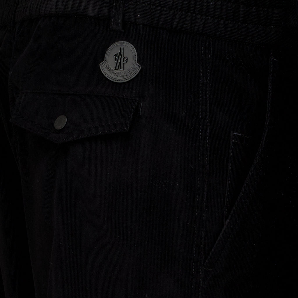 Pantalons 블랙 코듀로이 팬츠 Moncler Noir Homme