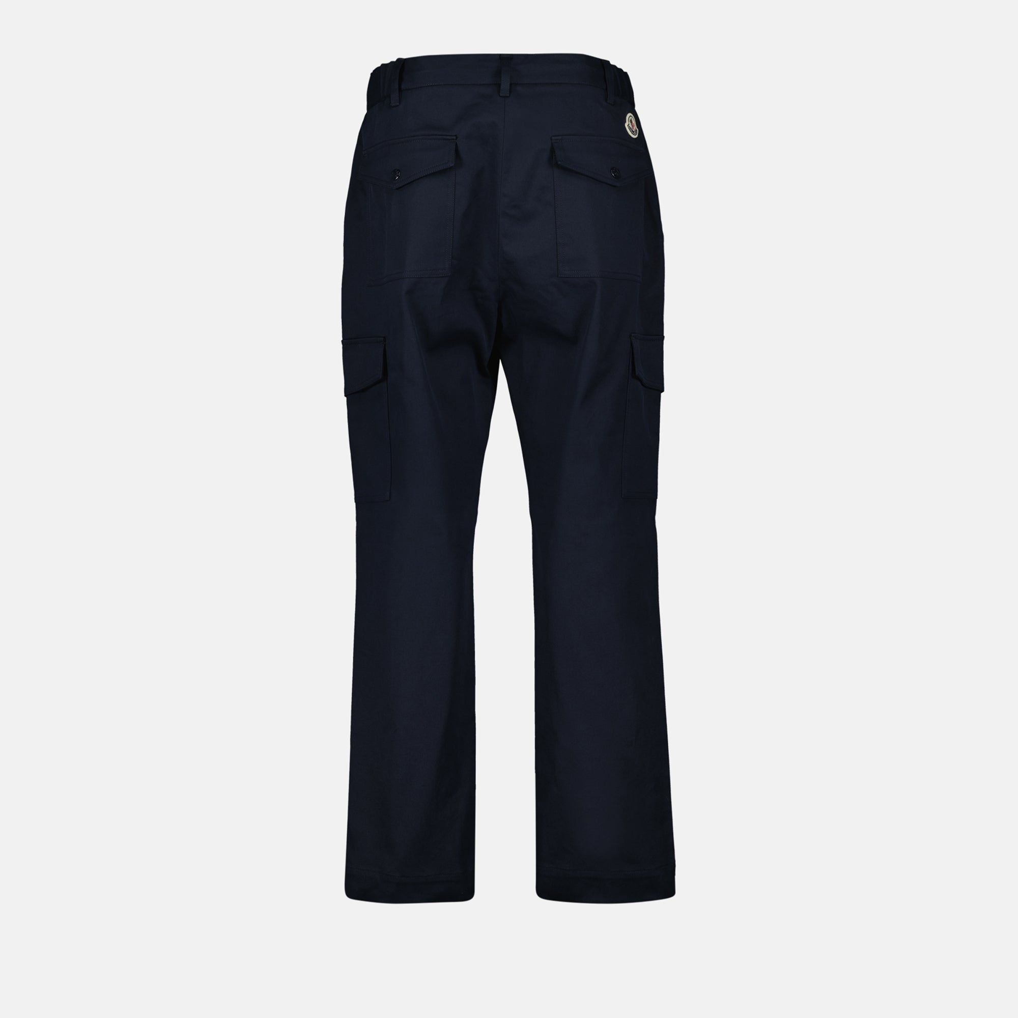Pantalons Pantalon en gabardine Moncler Bleu foncé Homme