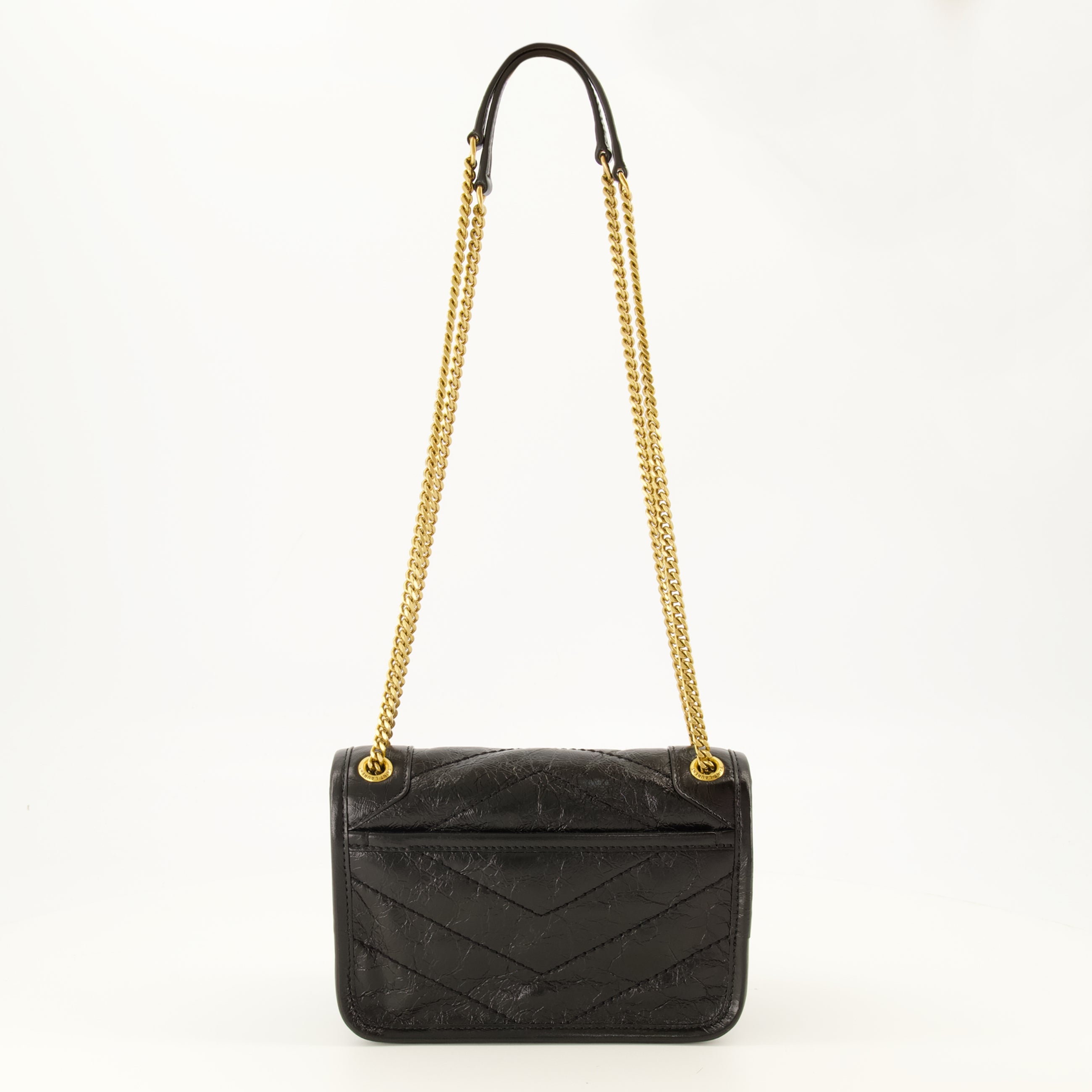 Sacs à main et épaule Niki ミニ ブラック レザー バッグ Saint Laurent Noir Femme