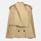 Vestes Cape beige en coton Burberry Beige Femme