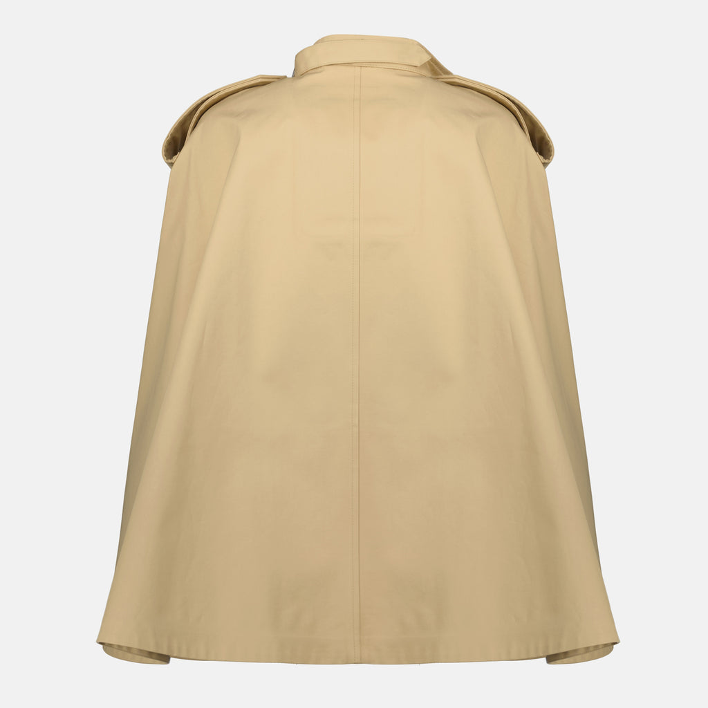 Vestes Capa de algodón beige Burberry Beige Femme