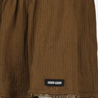 Jupes Gonna Mini in Cotone Marrone Miu Miu Marron Femme