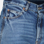 Image of the Saint Laurent women's baggy denim jeans - Autumn-Winter 2025 - Detailed View 1