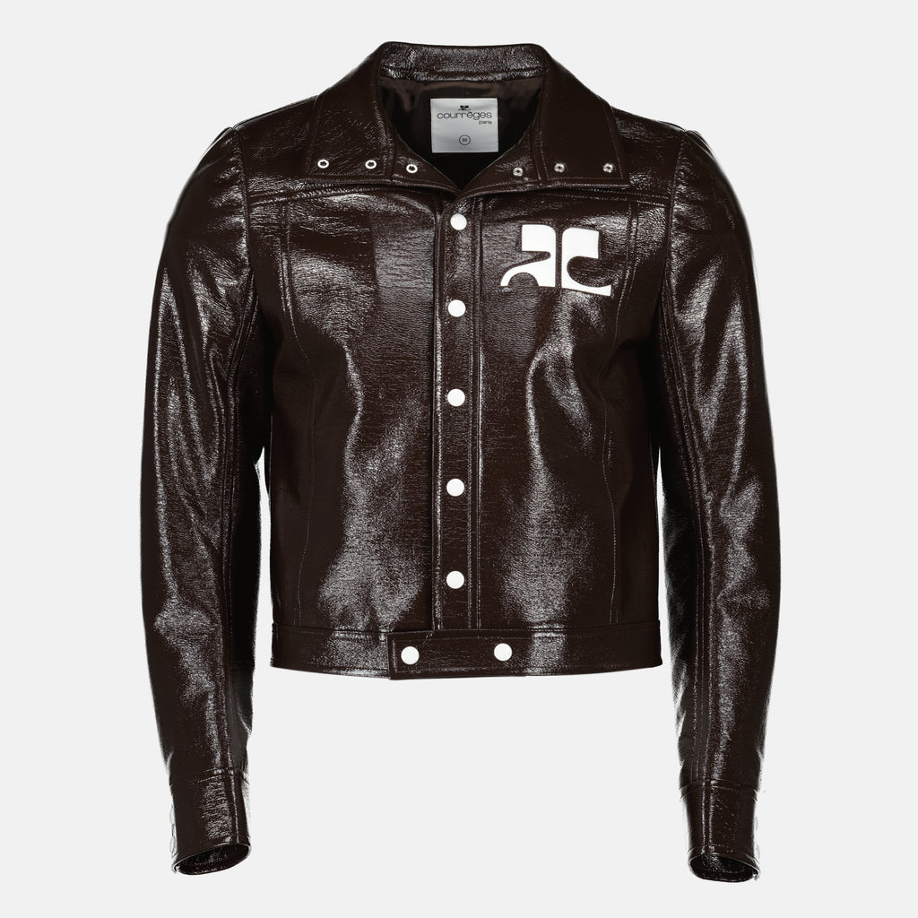 Vestes Chaqueta de Reedición de Vinilo Courrèges Marron Homme