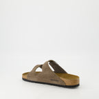 Scarpe aperte Sandali Arizona Birkenstock Marrone Homme