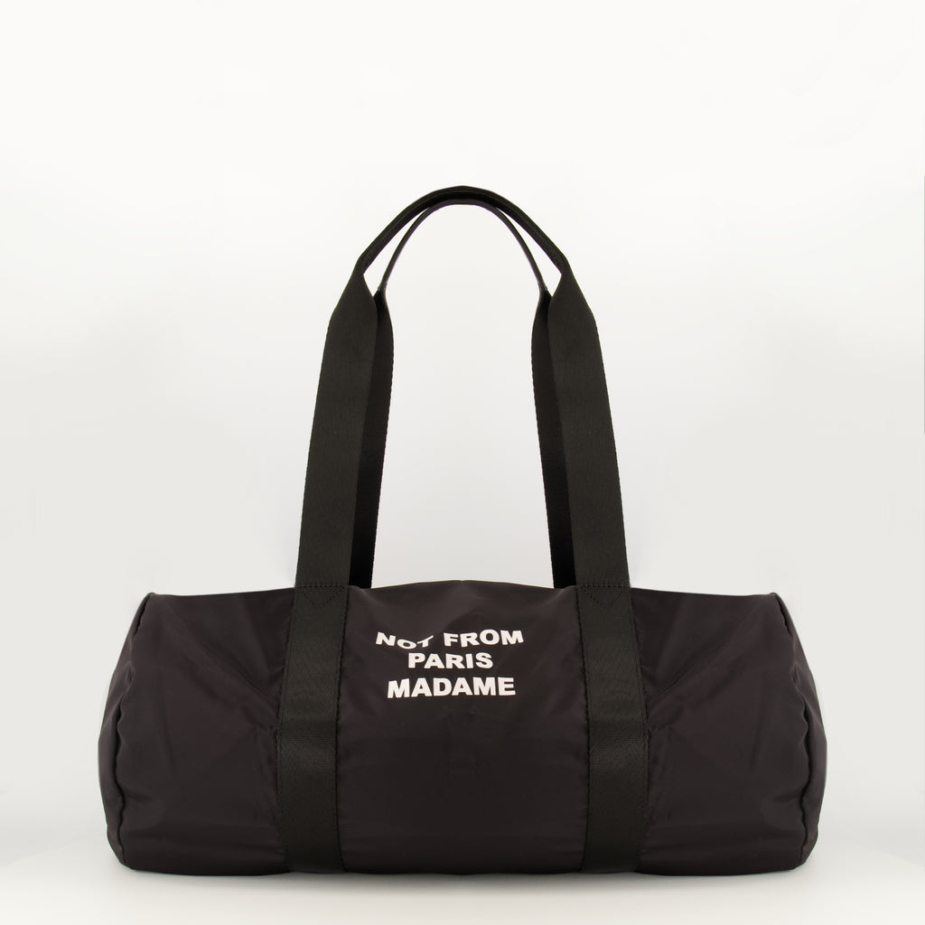 Sacs de sport et voyage Mala de Desporto Slogan em Nylon Preto Drole De Monsieur Noir Homme