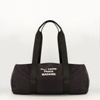 Sacs de sport et voyage Slogan Sporttasche aus schwarzem Nylon Drole De Monsieur Noir Homme