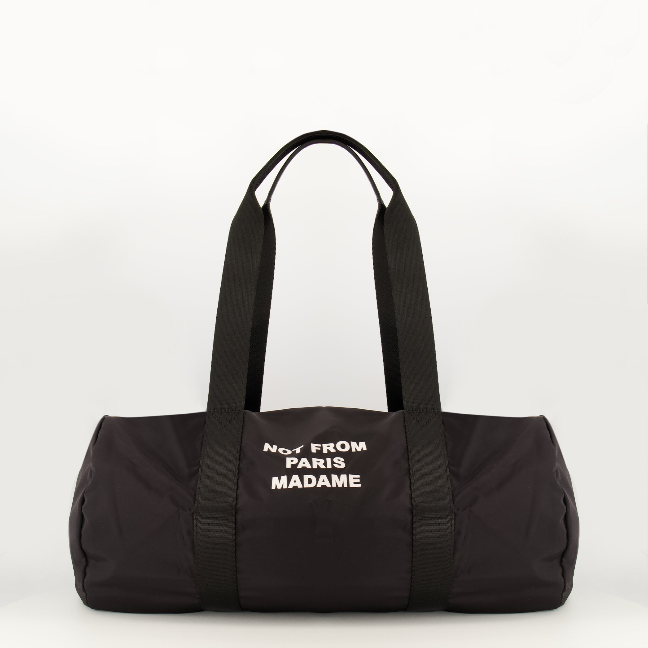 Sacs de sport et voyage Mala de Desporto Slogan em Nylon Preto Drole De Monsieur Noir Homme