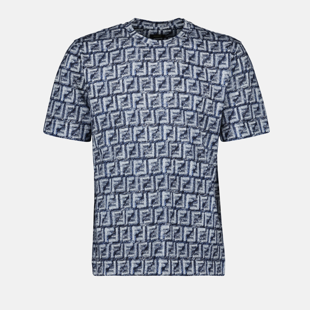 T-shirt T-shirt FF Fendi Blu scuro Homme