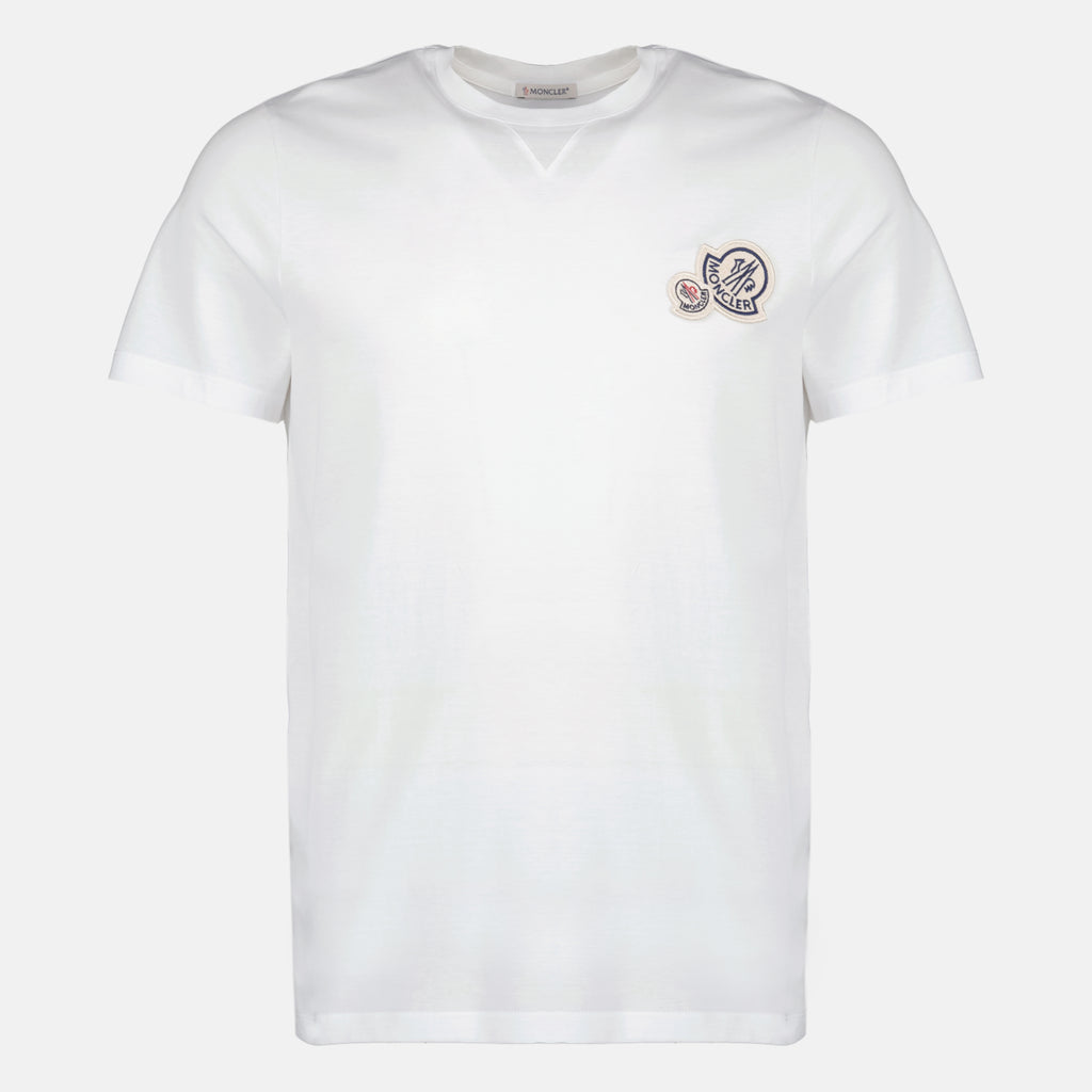 T-shirts T-shirt à logo blanc Moncler Blanc Homme