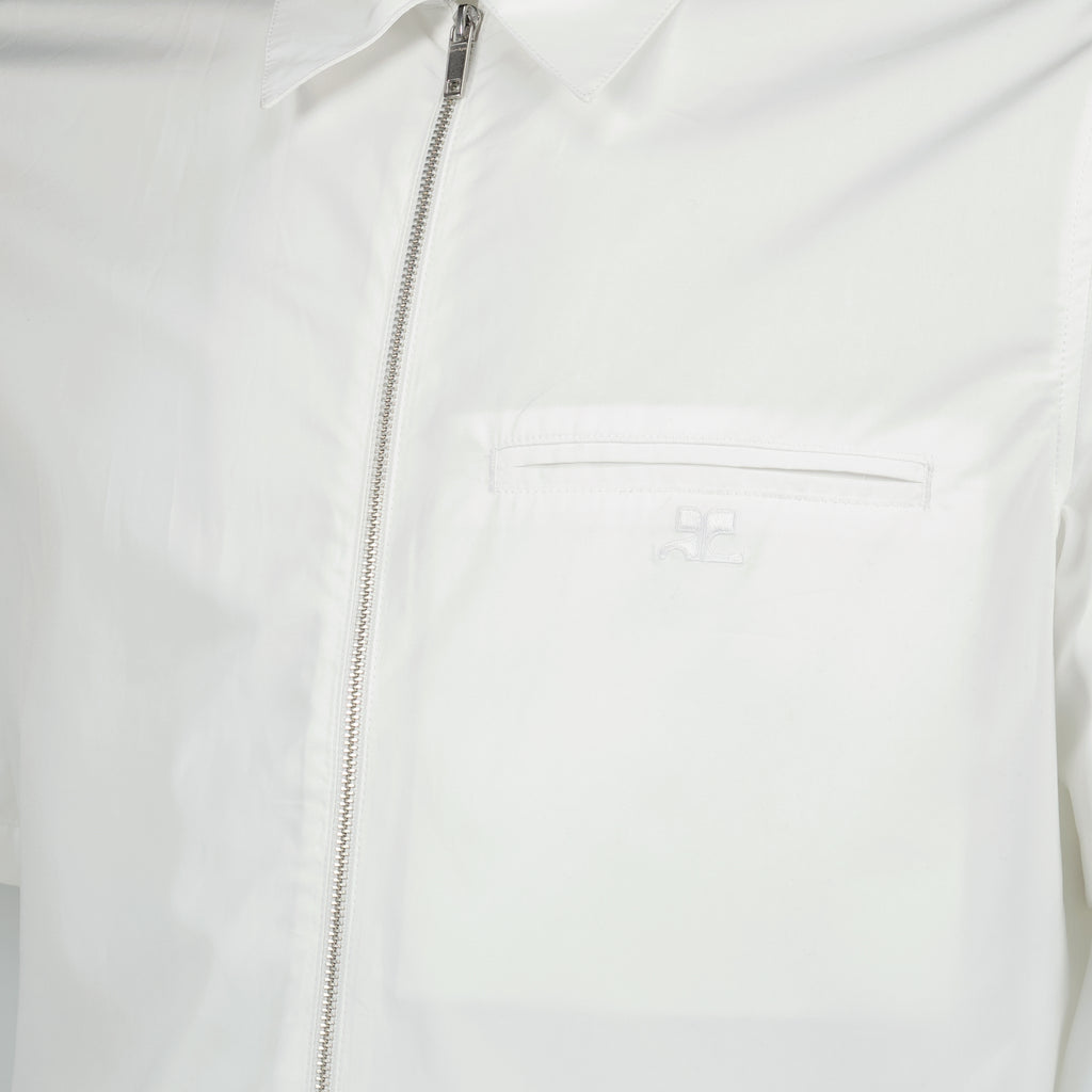 Chemises Chemise zippée Courrèges Blanc Homme