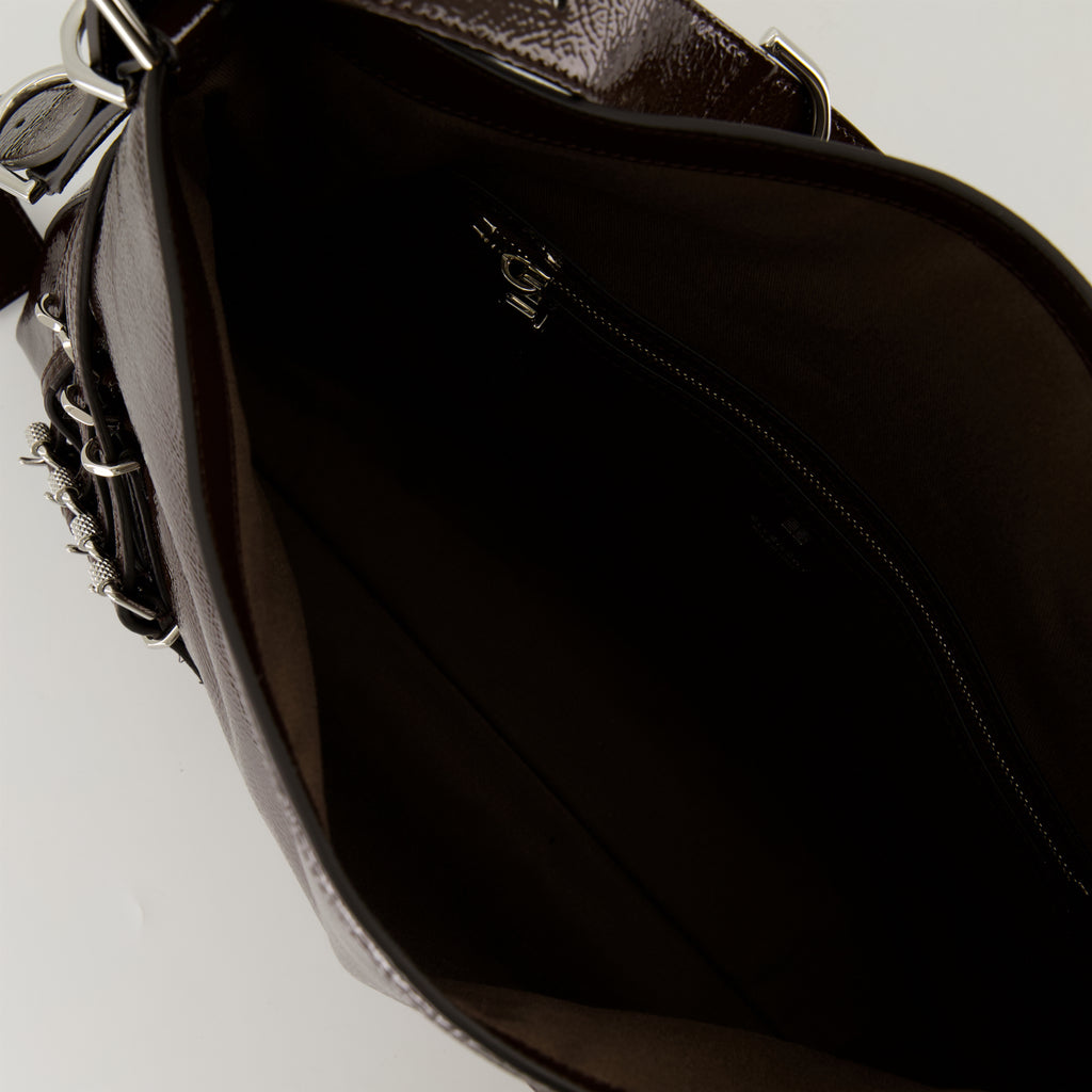 Sacs à main et épaule Sac Voyou en cuir Givenchy Marron Femme