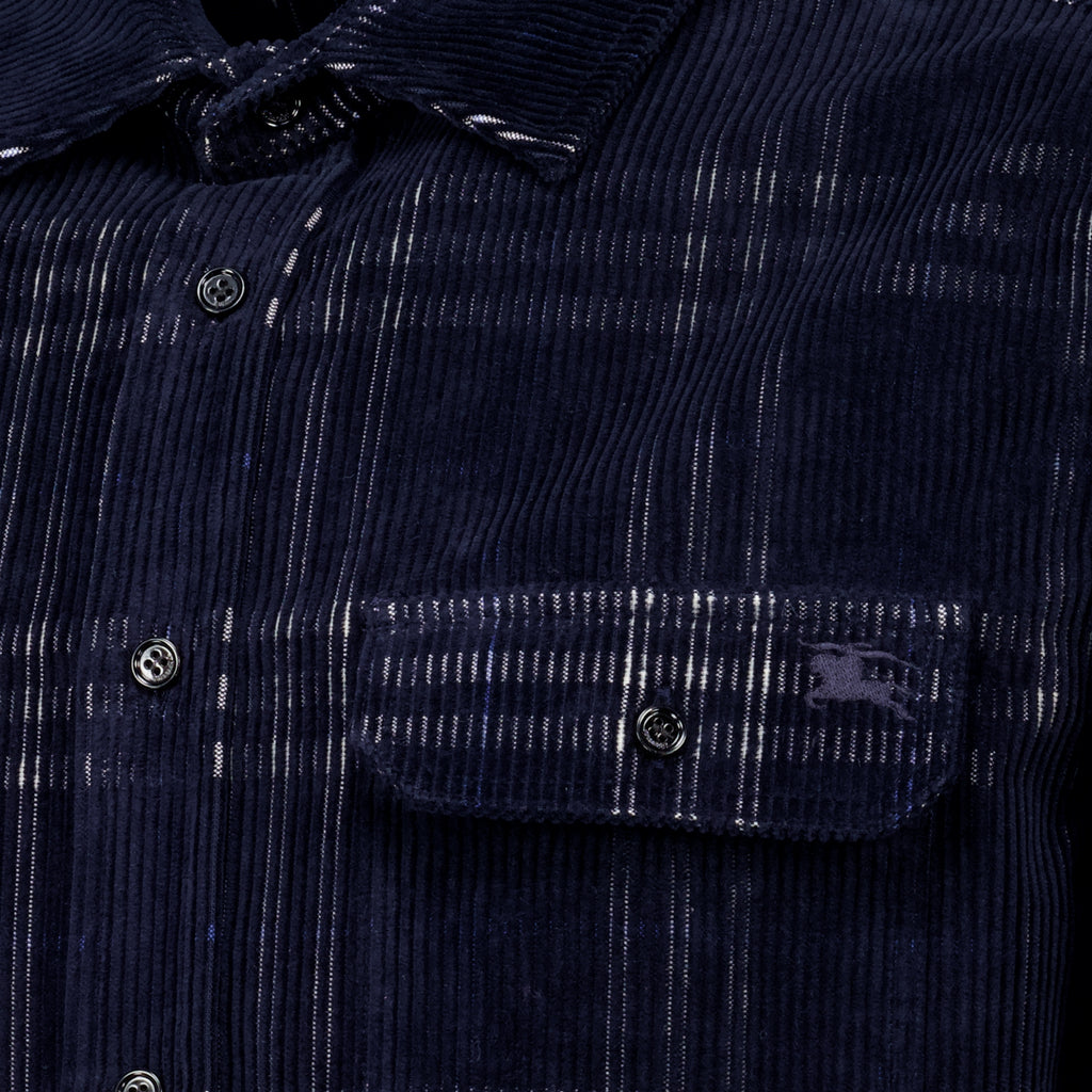 Chemises Surchemise en velours côtelé Burberry Bleu foncé Homme