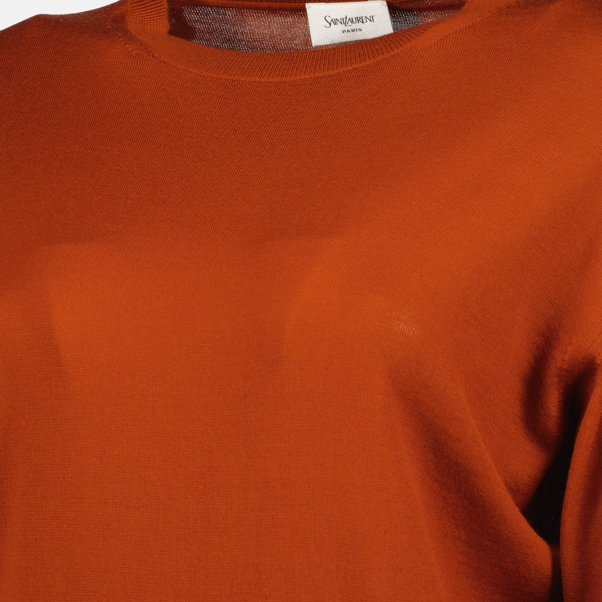 Image de l'article Pull en laine et cachemire de la marque Saint Laurent pour Femme - Saison Automne-Hiver 2025 - Vue détaillée_1