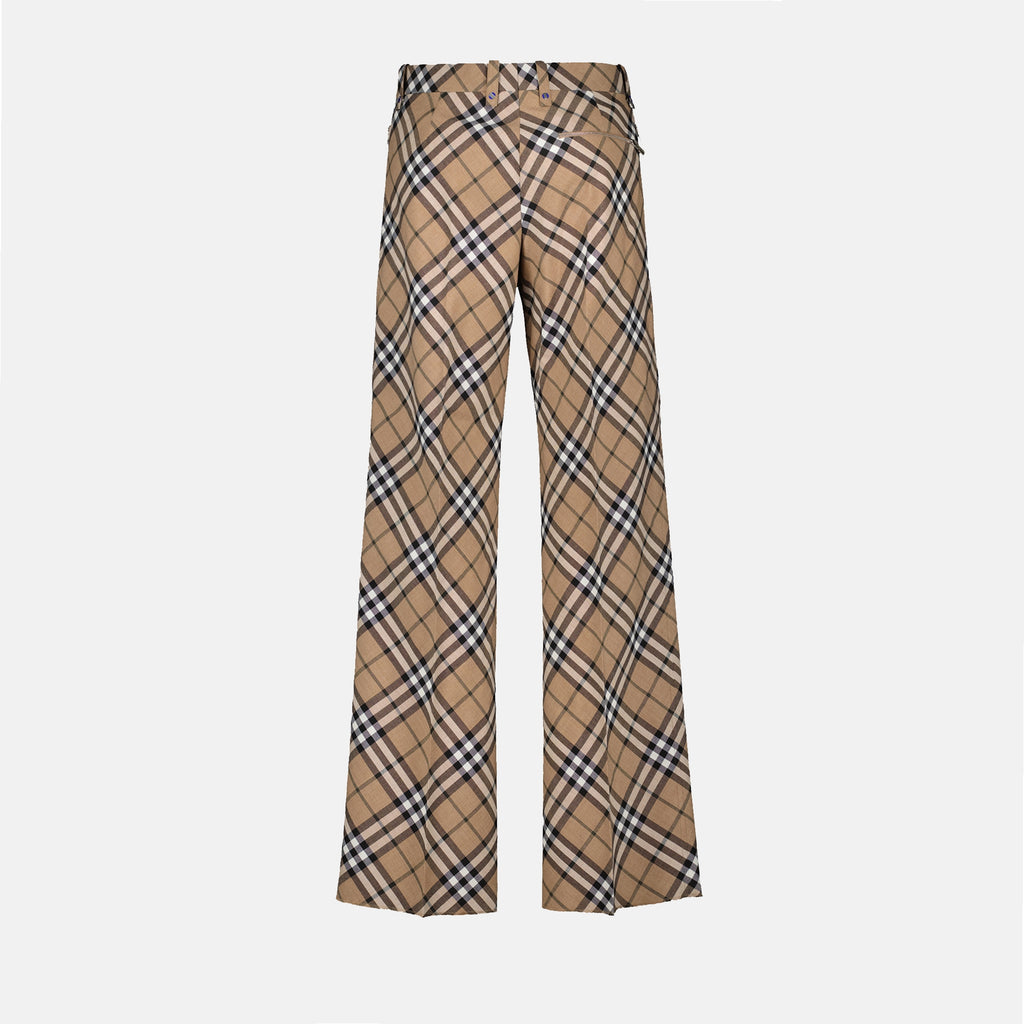 Pants Checked Pants Burberry Beige Homme