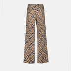 Pants Checked Pants Burberry Beige Homme