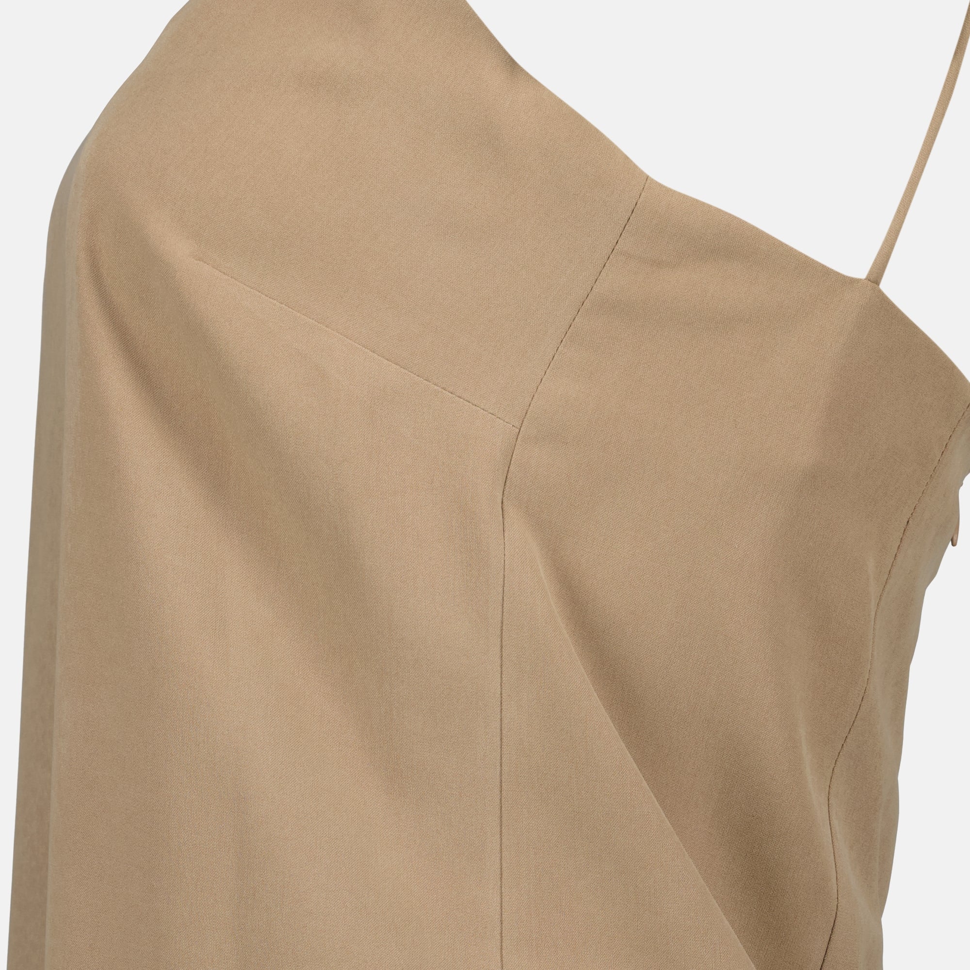 Image de l'article Top beige en soie de la marque Max Mara pour Femme - Saison Printemps-Été 2026 - Vue détaillée_1