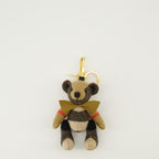 Image of the Burberry Women's Thomas Bear Check Plaid Keychain - Spring-Summer 2026 Season - Front View