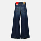 Imagen del pantalón D-Sire 1996 L30 azul de la marca Diesel para Mujer - Temporada Otoño-Invierno 2025 - Vista Trasera