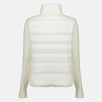 Vestes Cardigan bi-matière blanc Moncler Blanc Femme