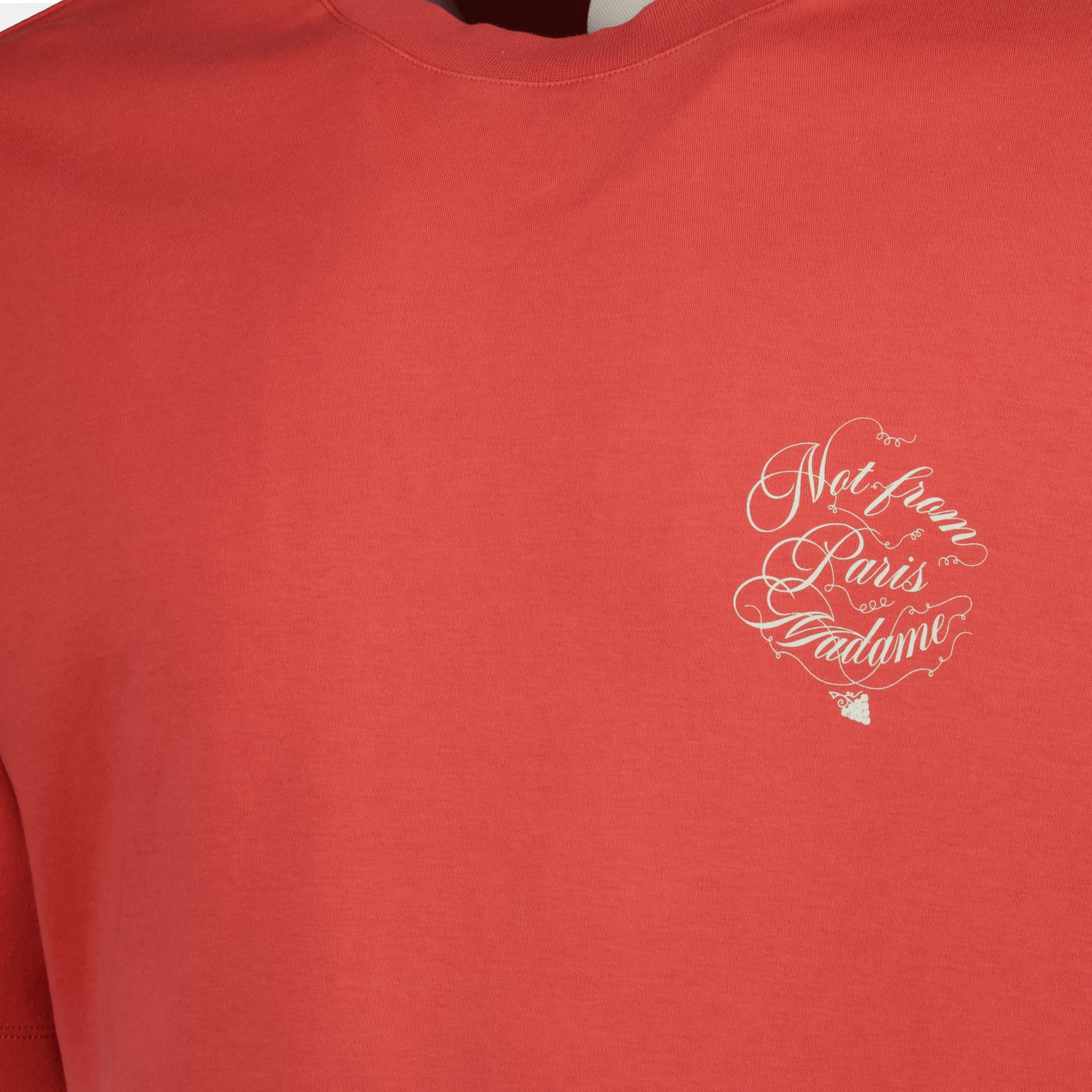 T-shirts T-shirt slogan vignes Drole De Monsieur Rouge Homme