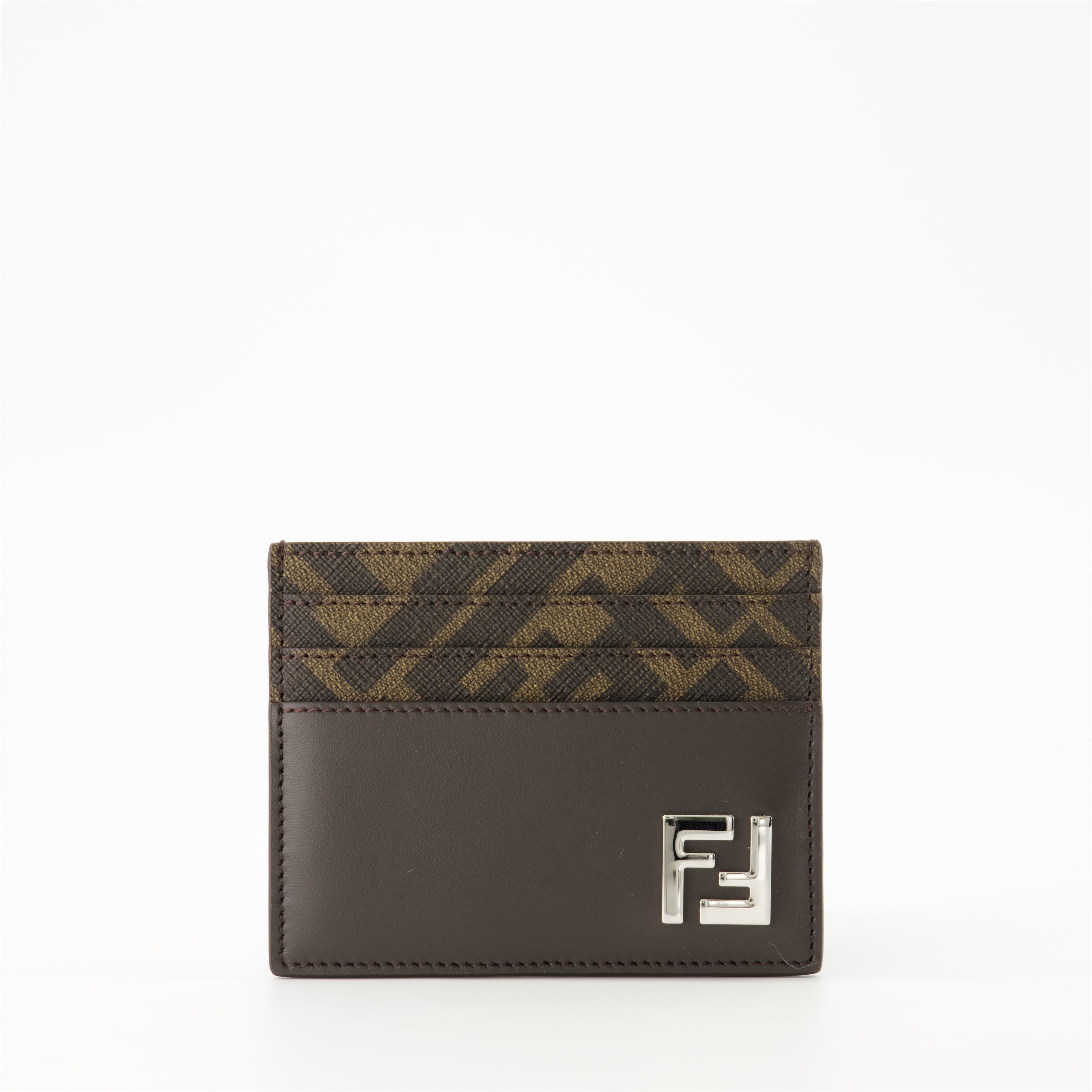 Petite maroquinerie Porte-cartes FF Squared Fendi Marron Homme