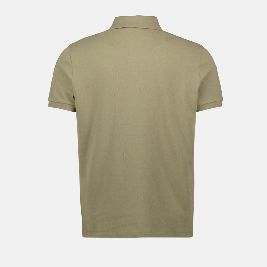 Polos Polo Verde de Manga Curta Moncler Cáqui Homme