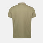 Polos Polo Verde de Manga Curta Moncler Cáqui Homme