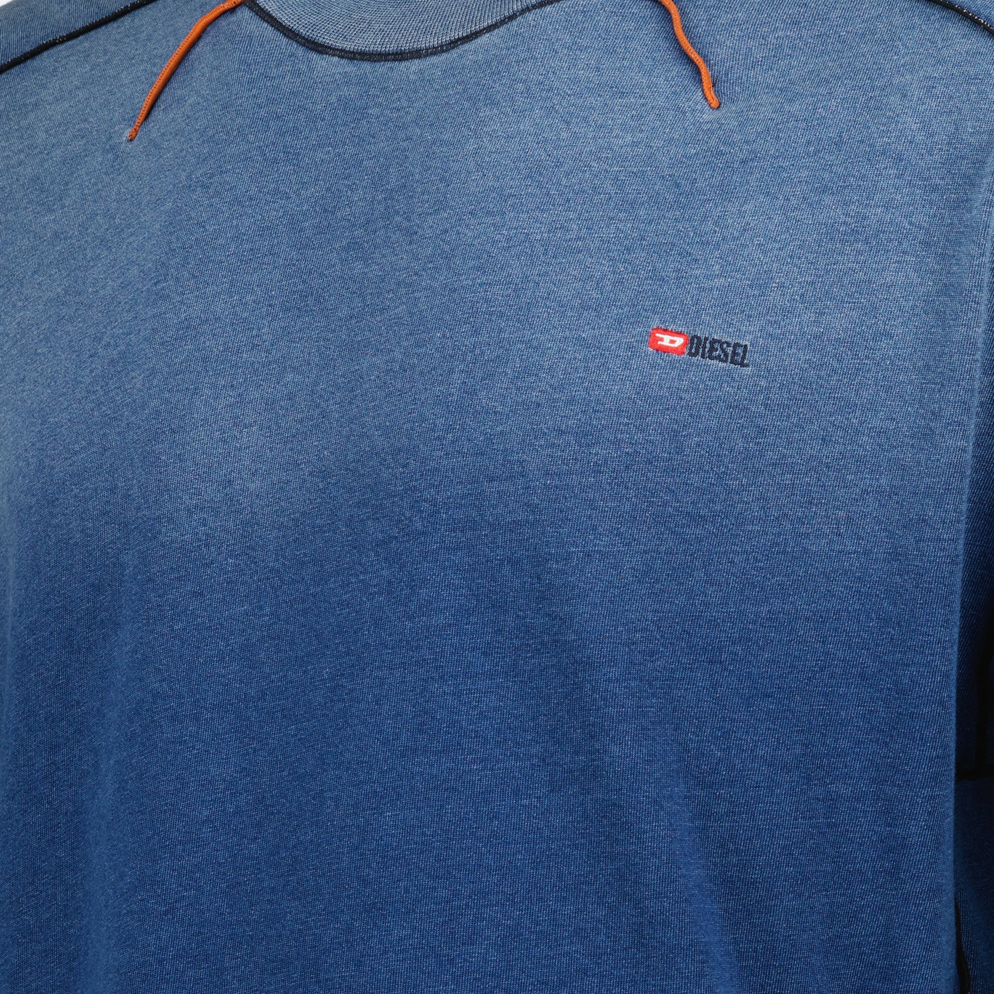 Immagine della T-shirt T-Craoxt blu di Diesel per Uomo - Stagione Primavera-Estate 2026 - Vista Dettagliata_1