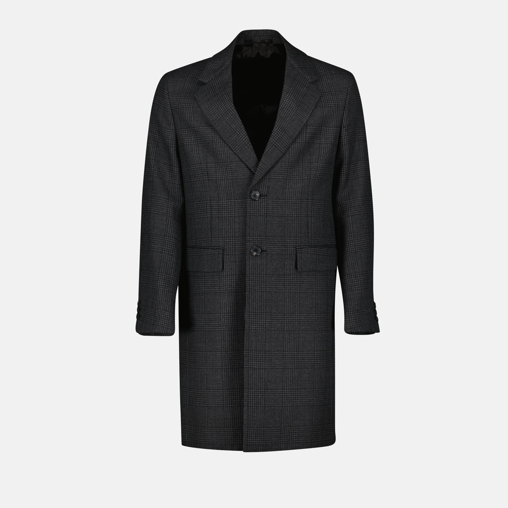Cappotti Cappotto in Lana Prada Grigio Homme