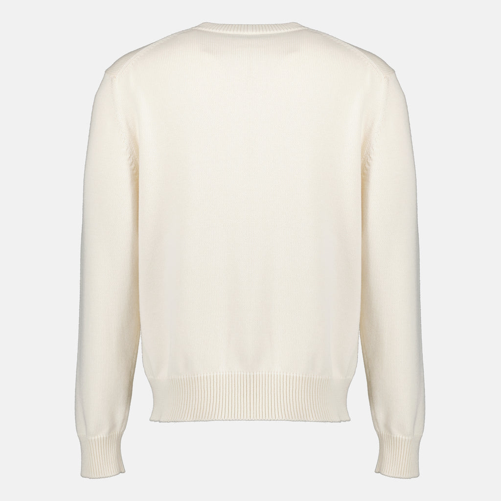 Maille White Book Cover Sweater Dior Blanc Homme