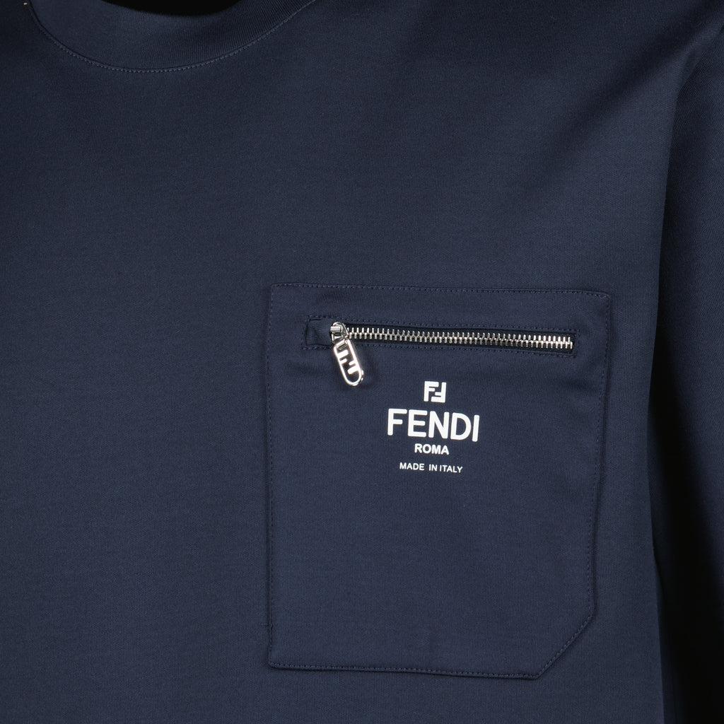 Tシャツ フェンディ ローマ Tシャツ Fendi ダークブルー Homme