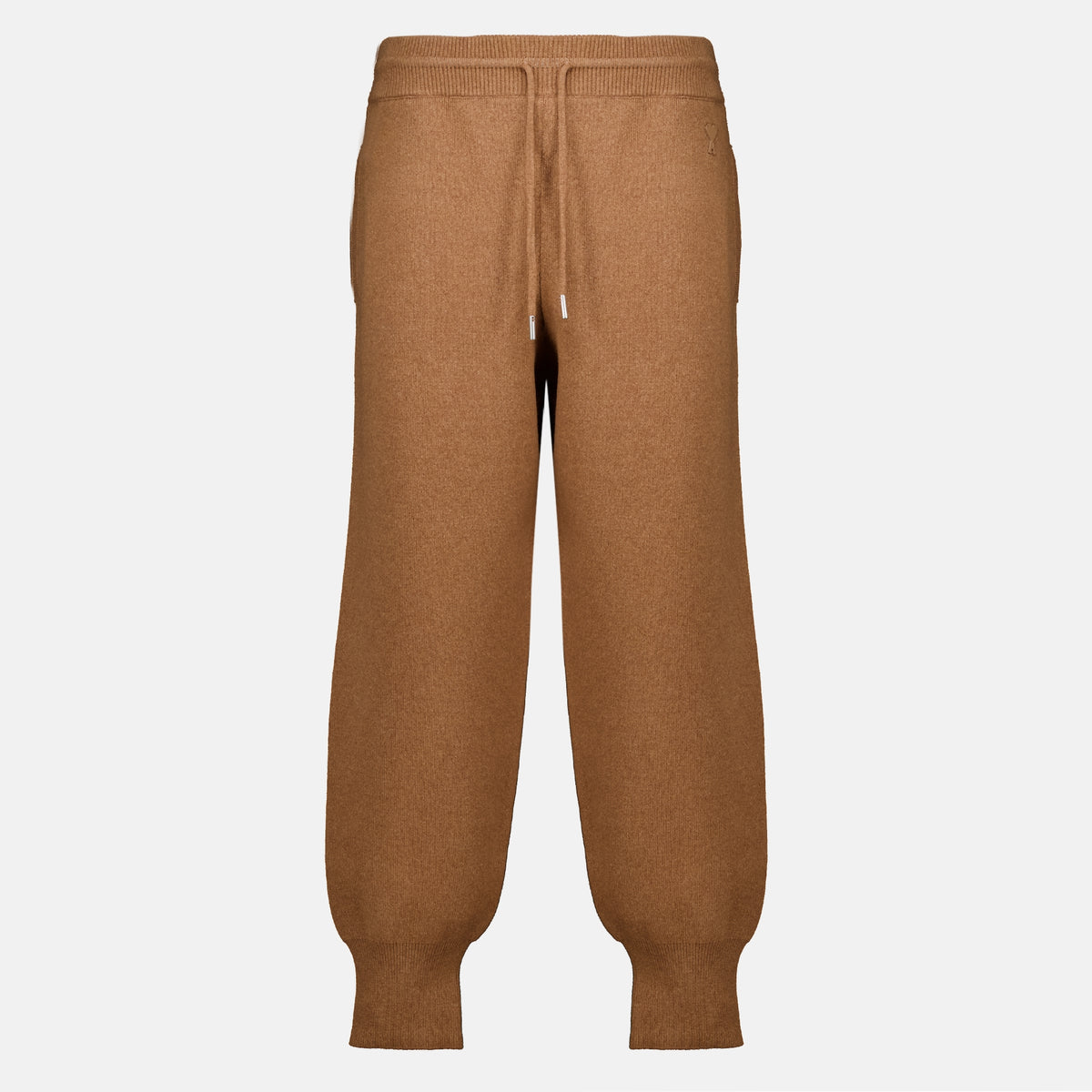 Pantalons Jogging marron en laine Ami PARIS Marron Unisexe