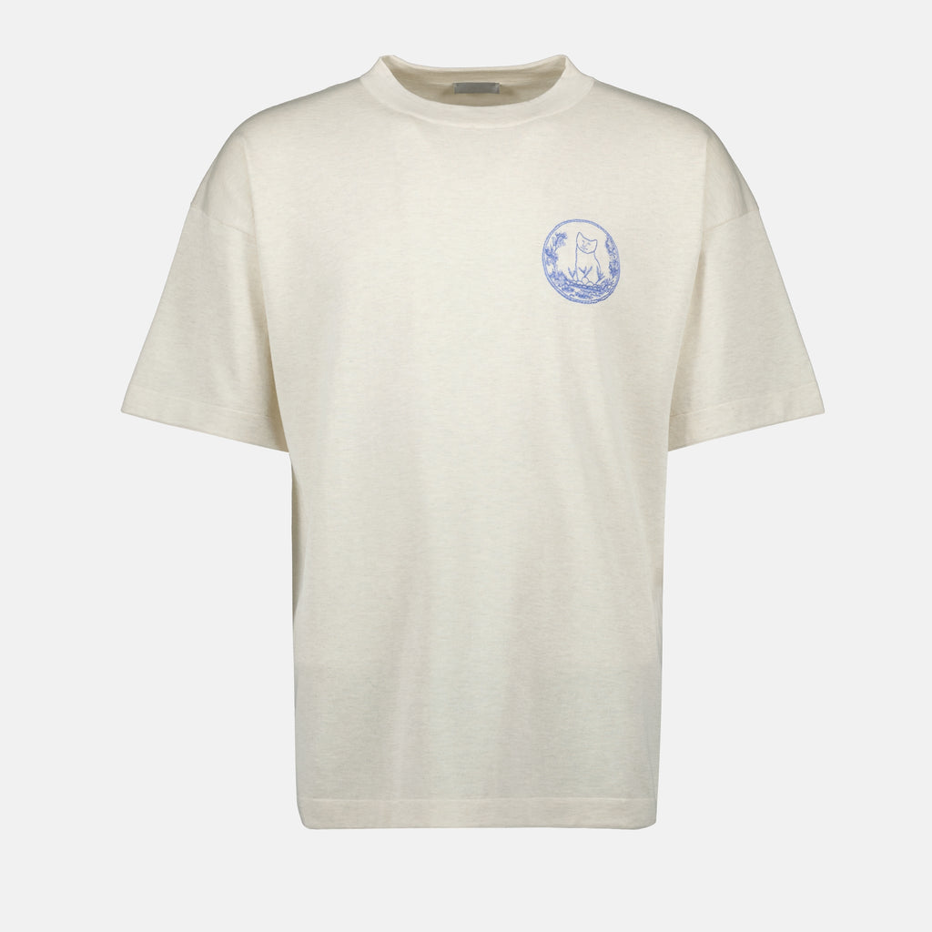 T-Shirts Dior und Hylton Nel Strick-T-Shirt Dior Beige Homme