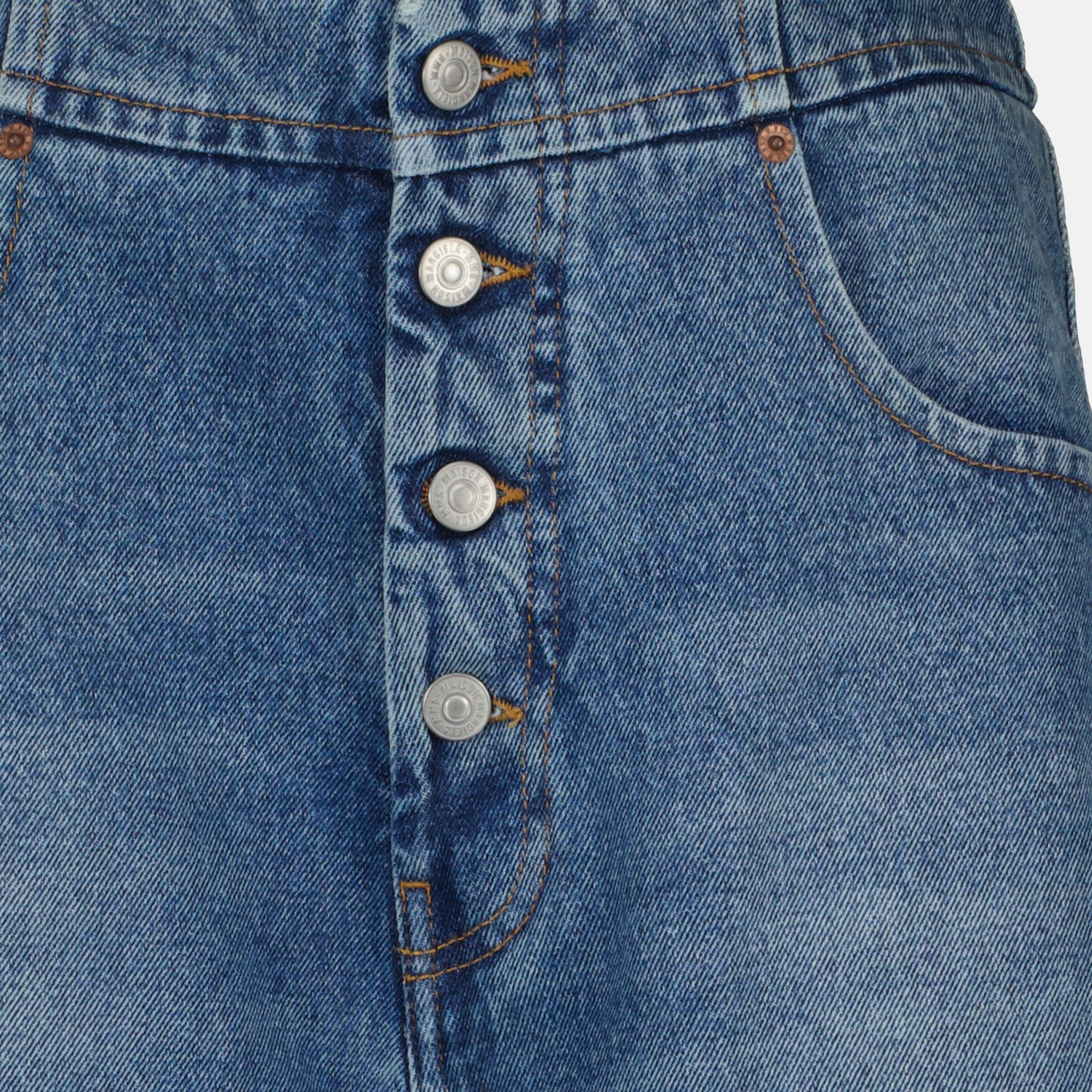 Pantalons Jeans large Mm6 Bleu Femme